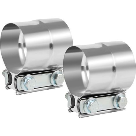2pcs Ø 63 mm bague d'échappement en acier inoxydable raccord de tuyau en acier inoxydable, raccord de tuyau bague d'échappement Ø 63 mm à Ø 67 mm (1/5)