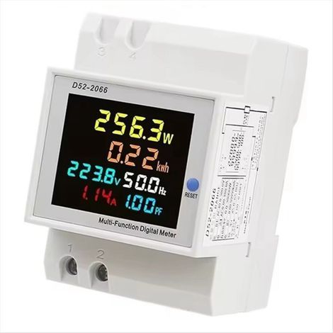 Convient aux compteurs d'énergie D52-2066, moniteur de consommation électrique sur rail DIN (1/3)