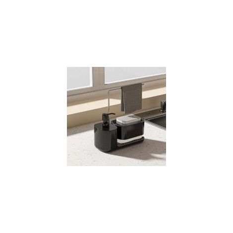 Dispensador de jabón líquido y lavavajillas 4 en 1 de alta calidad, accesorio de baño, dispensador de jabón (paño y esponja no incluidos) - Crezuo (1/4)