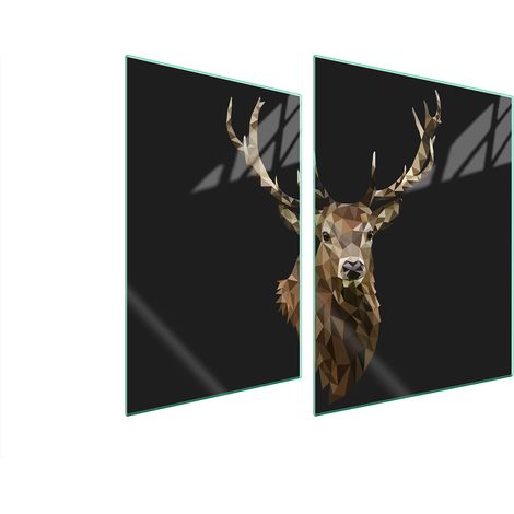 PIASTRA PROTETTIVA IN VETRO PER STUFA 70x52 DEER (1/5)