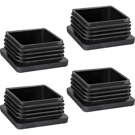 Tappi per gambe di sedie, 4 pezzi 50X50mm Tappi per tubi quadrati per tubi metallici, sedie, divani, tavoli e scaffali