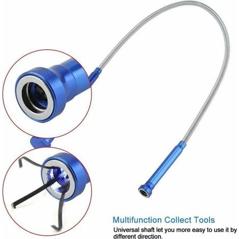 Lampe LED en alliage, outil de ramassage multifonctionnel, pince à déchets, tuyau à pince magnétique (1/4)