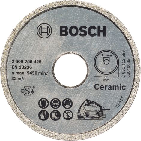 Bosch Accessories 2609256425 - Disco diamante cerámica: PKS 16Multi: DIY, nero (1/2)