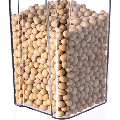 Boîte hermétique pour céréales, grains, aliments secs, thé, en plastique transparent de qualité alimentaire, 1300 ml (1/5)