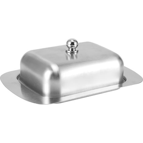 Beurrier en acier inoxydable avec couvercle à poignée - Accessoires de cuisine (1/5)