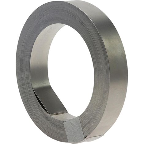 Bande de nickel TuseRxln, 1 pièce, ruban de nickel 8 x 0,15 mm x 10 m, plaque de nickel, bande pour batterie, ruban de soudage pour batteries, pour machines à souder sans gaz (1/5)
