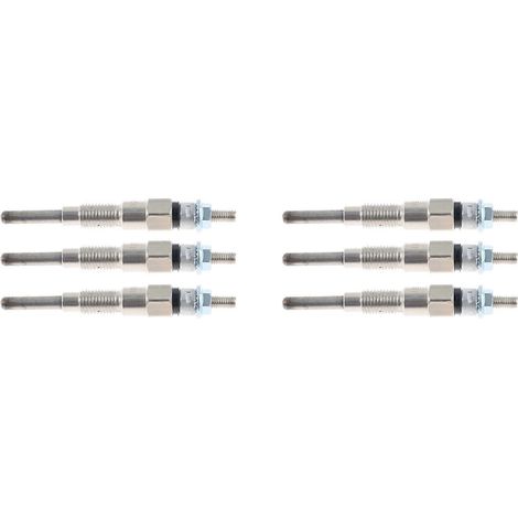 Lot de 6 bougies de préchauffage moteur 8 mm pour tracteur Kubota B21 B1700D B1700E, références 16851-65512 et 16851-65510 (1/5)