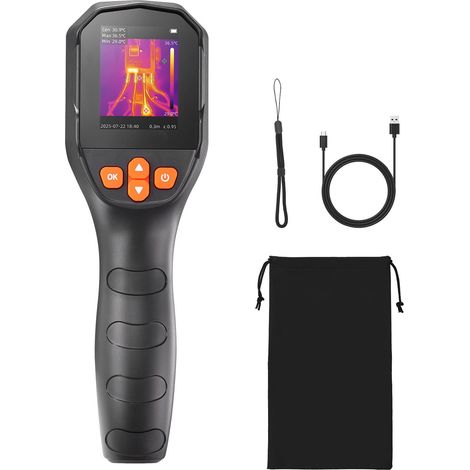 Caméra thermique TISR 240x180, résolution IR 96x96, caméra visuelle 2MP, 25Hz, -20°C à 550°C, 4 modes image et 6 palettes couleurs. (1/5)