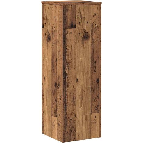 Soportes de plantas madera ingeniería envejecida 33x33x100 cm vidaXL