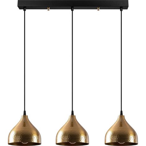 Regleta colgante Asney 18 Oro (3 luces) (1/5)