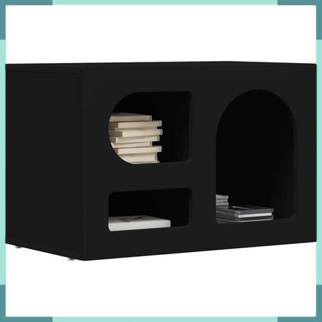 Meuble TV - 891285 - Noir - 3 étagères - 60 x 35 x 40 cm (1/5)