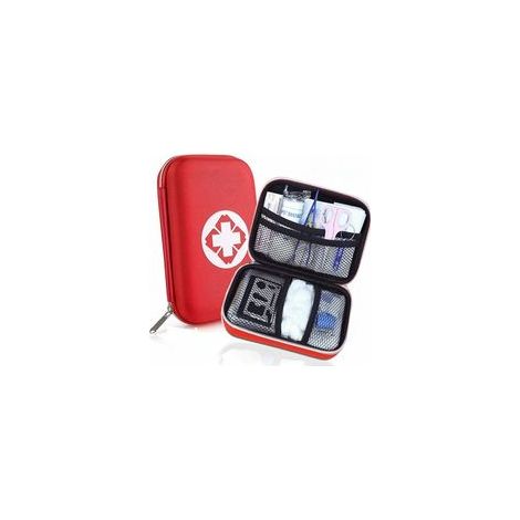 Trousse de secours certifiée CE – Compacte 450g – Étui en nylon résistant à l'eau – Pour camping, randonnée, sports nautiques (1/5)
