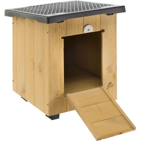 Ferplast BAITA 40 Cuccia in legno FSC per piccoli cani e conigli. Variante BAITA 40 - Misure: 38.5 x 41.5 x h 43.5 cm - (1/5)