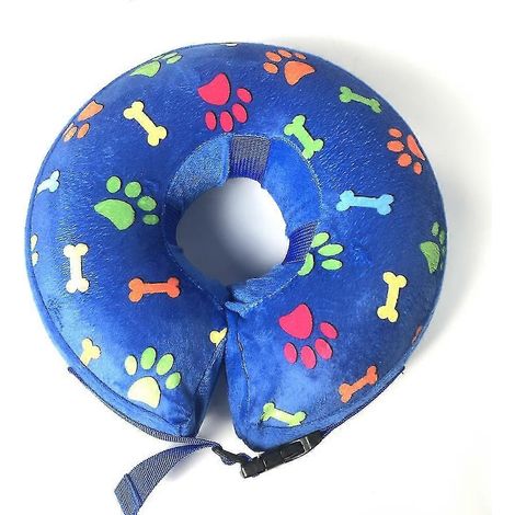 Un motif de patte bleue orne le collier de sécurité pour protéger votre animal. (1/4)