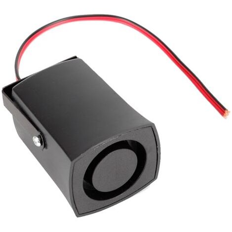QORVA-Buzzer de recul, buzzer de secours noir ABS 115 dB pour voiture