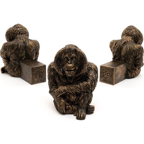 Orangutan Plant Pot Feet - Set of 3 - L10.2 x W7 x H9 cm