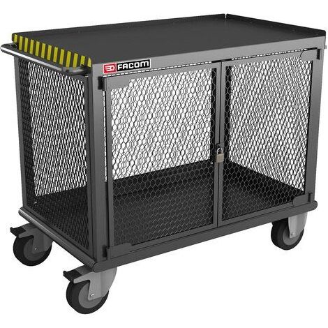 Chariot Facom en Métal, 1092 x 617mm, Capacité de charge 500kg Charge lourde ( Prix pour 1 )