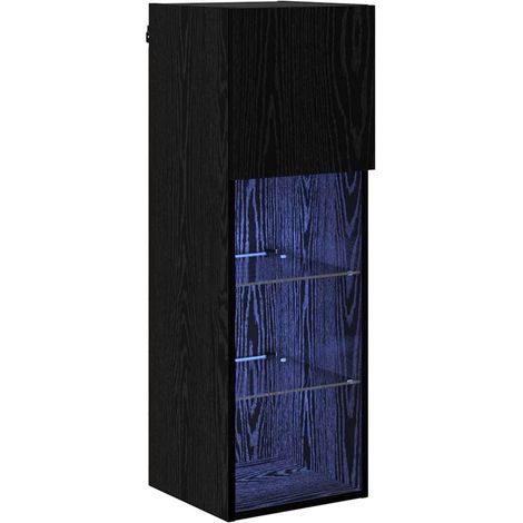 Maison Exclusive - Meuble TV mural Chêne noir 30,5 x 30 x 90 cm Bois d'ingénierie