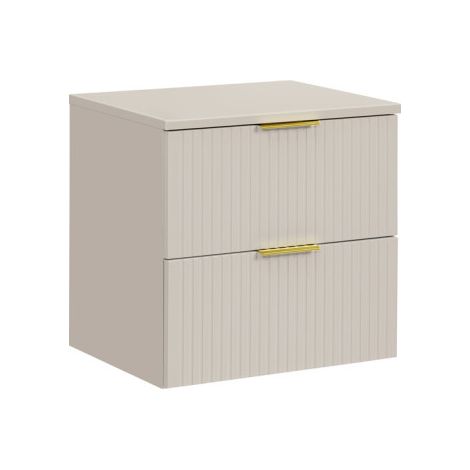 Meubles sous vasque 60 cm + plateau - Georgia Cashmere - Livraison gratuite
