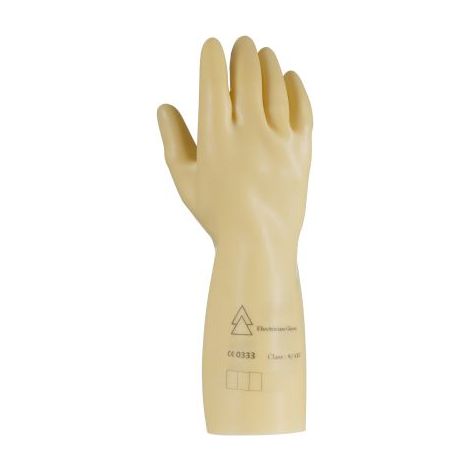 Facom – Gants de manutention électrique taille 9 – Latex beige – Sans revêtement – Lot de 2 gants (1/2)