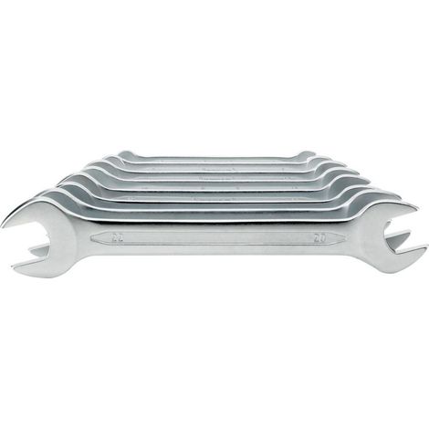 Doppelmaulschlüssel-Satz DIN3110 6-22mm 8-teilig in Karton FORTIS (1/2)