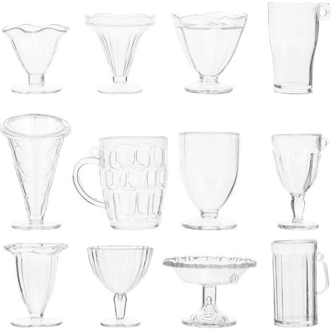 Lot de 12 coupes à dessert en plastique pour créer soi-même des coupes à glace et des bols à dessert éducatifs-M