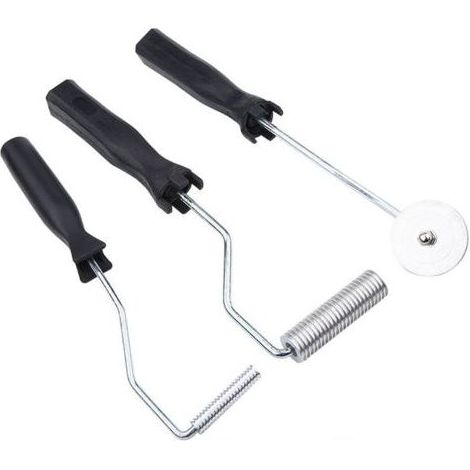 3-teiliges Set Fiberglas-Rollenwerkzeuge, Harzblasenentfernerrolle, Aluminiumlegierung Fiberglas, Blasenpaddelrollen-Set, für Kompositharz-Heimdekoration (1/5)