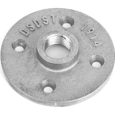 10 Stück DN15 1/2 Zoll 4-Loch Flanschfuß Bodenflansch Aluminiumlegierung Gewinderegalbefestigungsfuß Rohrverschraubungen (1/5)