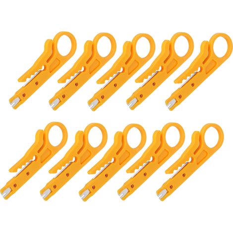 Set mit 10 multifunktionalen Abisolier-, Crimp- und Kabelabisolierwerkzeugen für Elektriker (1/5)