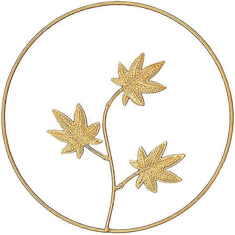Décoration murale nordique en métal, motif plante et feuille, suspension murale en fer forgé non perforée, pour salon, chambre ou maison.