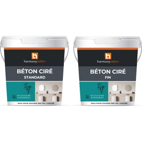 Kit ISY Béton ciré 10 m2 - 10 m² 84.Cendre - Harmony Béton (1/5)