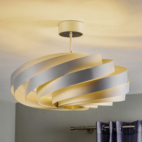 [GEBRAUCHT] B-Ware Euluna Deckenleuchte Vento aluminiumfarben Ø 60 cm Metall Deckenlampe Lampe Spot (1/2)