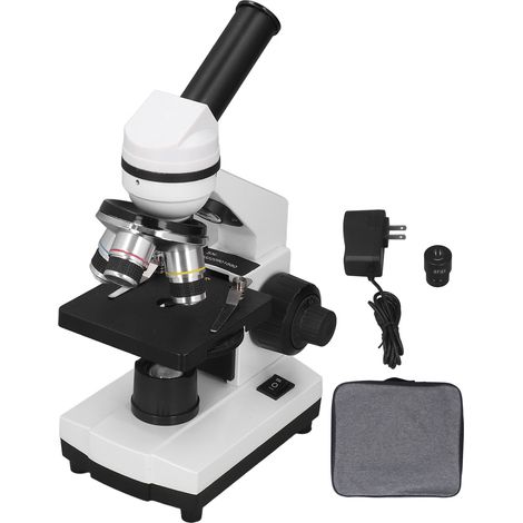 Microscope biologique monoculaire 40X‑640X pour laboratoire éducatif, AC100‑240V prise US (1/5)
