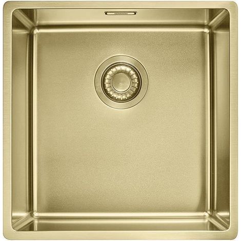 Franke Einbaubecken Mythos Masterpiece BXM 210 / 110-40 Edelstahl PVD Gold, Druckknopfventil (1/2)