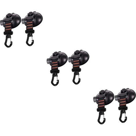 Lot de 6 crochets à ventouse pour fenêtre, salle bain, peignoir, voyage. (1/5)