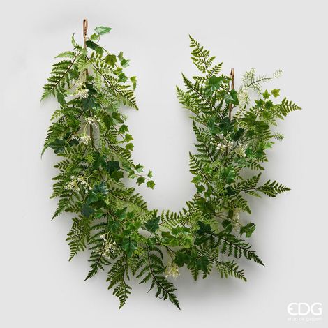 EDG Enzo De Gasperi Felce Festone H 183 Cm Pianta Artificiale Verde
