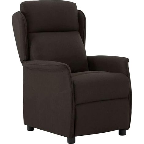 Liegestuhl Dunkelbraun 66,5 x 94 x 101,5 cm Polyester