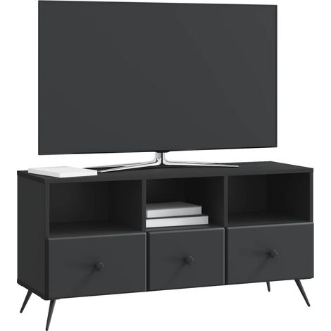 Maison Exclusive - TV-Schränk Schwarz 102 x 34,5 x 50 cm Holzwerk