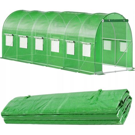 PELLICOLA SOSTITUTIVA PER TUNNEL DA GIARDINO IN PLASTICA 6x3x2m UV-4 SERRA RIVESTIMENTO (1/5)