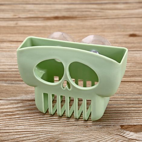 Paquete de 2 organizadores de plástico para fregadero de cocina: soporte para esponjas, soporte para cepillos de cocina, soporte para toallas, organizador de fregadero de cocina, organizador de esponj (1/5)