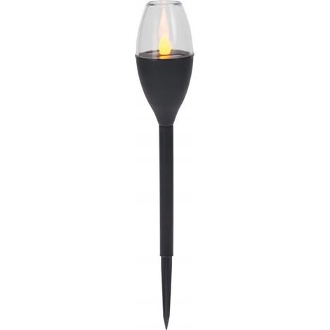 Lampada solare da giardino a LED, grigia, 6 cm, 1 pz.