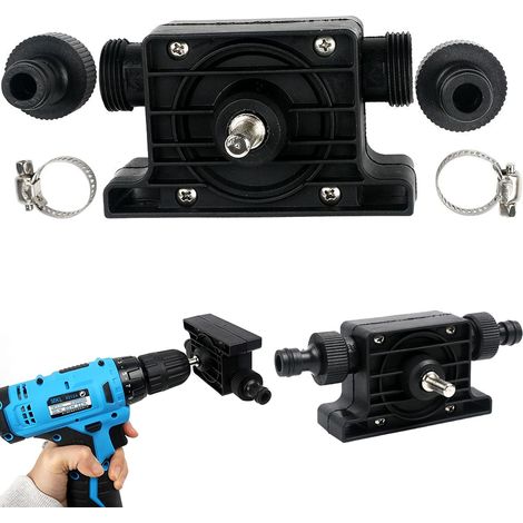 1 Pompe à Eau, Portable Plastique Noir Argent, Pour Aquariums Étangs Jardins (1/5)