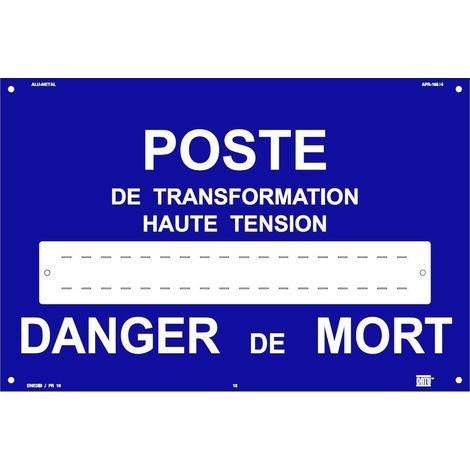 affiche - poste de transformation haute tension - catu apr-108-4