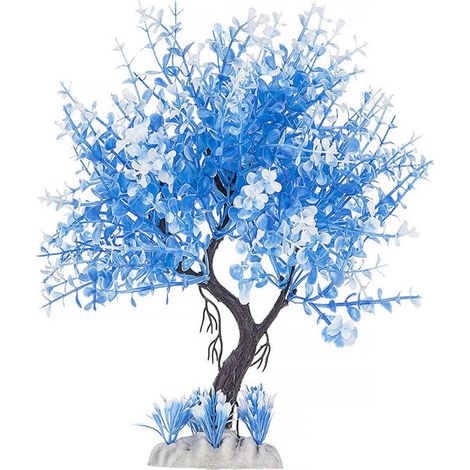 Plante Aquariophile - Plante Artificielle en PVC Non Toxique pour Aquarium d'Eau Douce et d'Eau de Mer - Hauteur 30 cm - 1 Pièce (1/5)