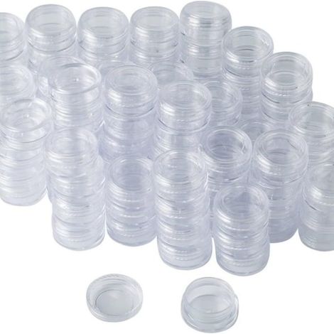 Lot de 108 pots Lawei, contenants cosmétiques, pots vides, pots transparents avec couvercles (1/4)