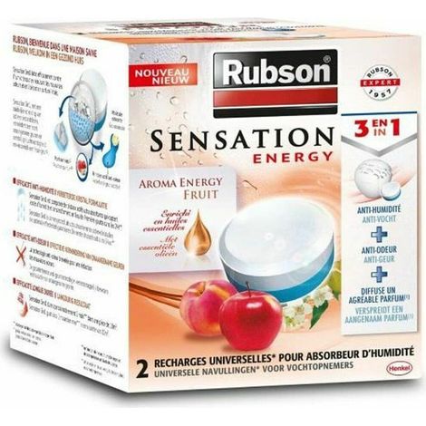Rubson Sensation Nachfüllpack für Luftentfeuchter Duft Früchte Jasmin Lavendel