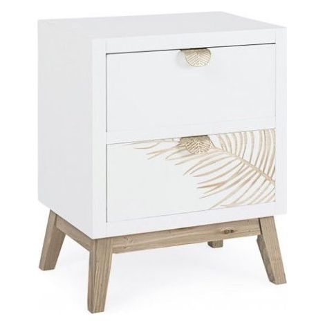 Tvilum 89091HLHL Nova Comodino 2 Cassetti Truciolare 40x48x34 cm colore Jackson Hickory