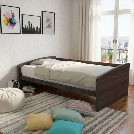 Divano letto singolo 120x190  - Ideale per camerette - Olmo jerez scuro (1/5)
