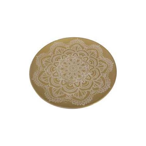 Centrotavola legno oro tondo cm 49h3