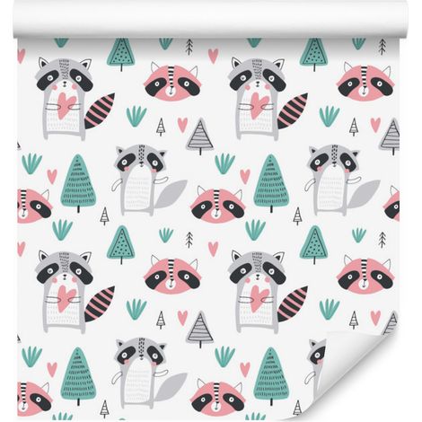 Papel pintado decorativo con estampado de estilo escandinavo, 50x1000 cm. (1/5)